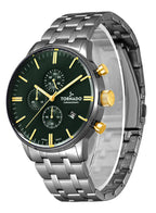 Tornado CELESTIA ELITE Men's Chronograph Green Dial Watch - T6102-SBSH