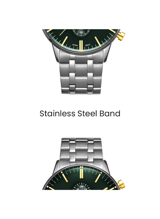 Tornado CELESTIA ELITE Men's Chronograph Green Dial Watch - T6102-SBSH