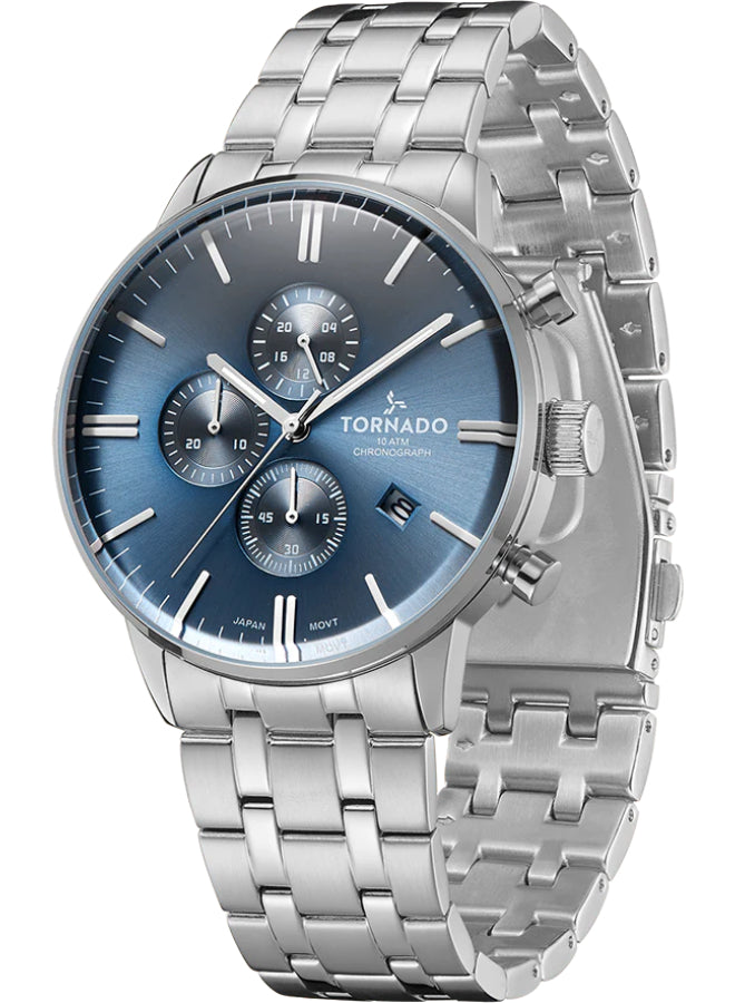 Tornado CELESTIA ELITE Men's Chronograph Blue Dial Watch - T6102-SBSL