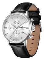 Tornado CELESTIA ELITE Men's Chronograph White Dial Watch - T6102-SLBW