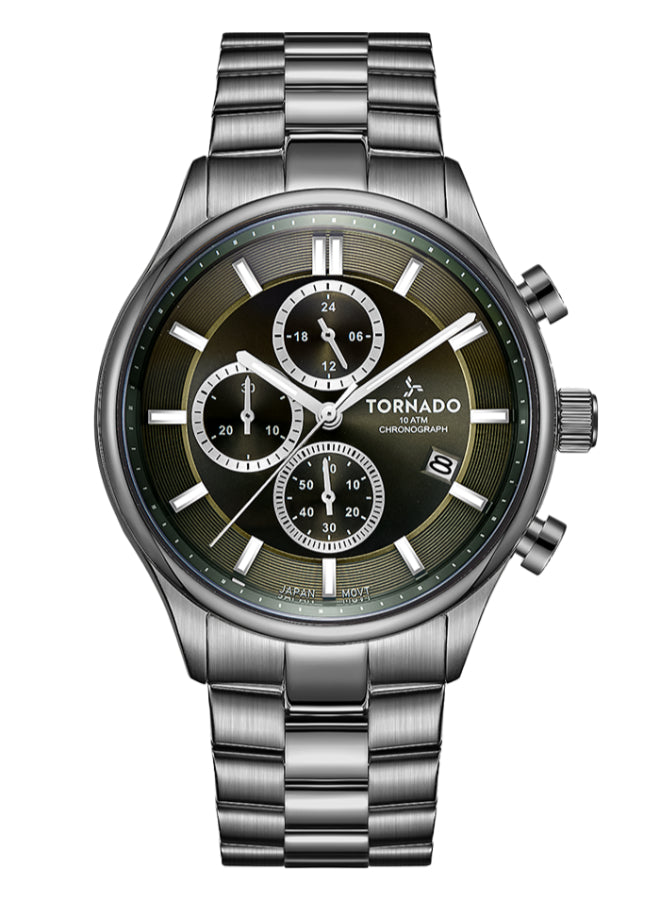 Tornado CELESTIA ELITE Men's Chronograph Green Dial Watch - T6106B-XBXH