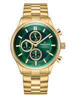 Tornado CELESTIA ELITE Men's Chronograph Green Dial Watch - T6106B-GBGH