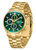 Tornado CELESTIA ELITE Men's Chronograph Green Dial Watch - T6106B-GBGH