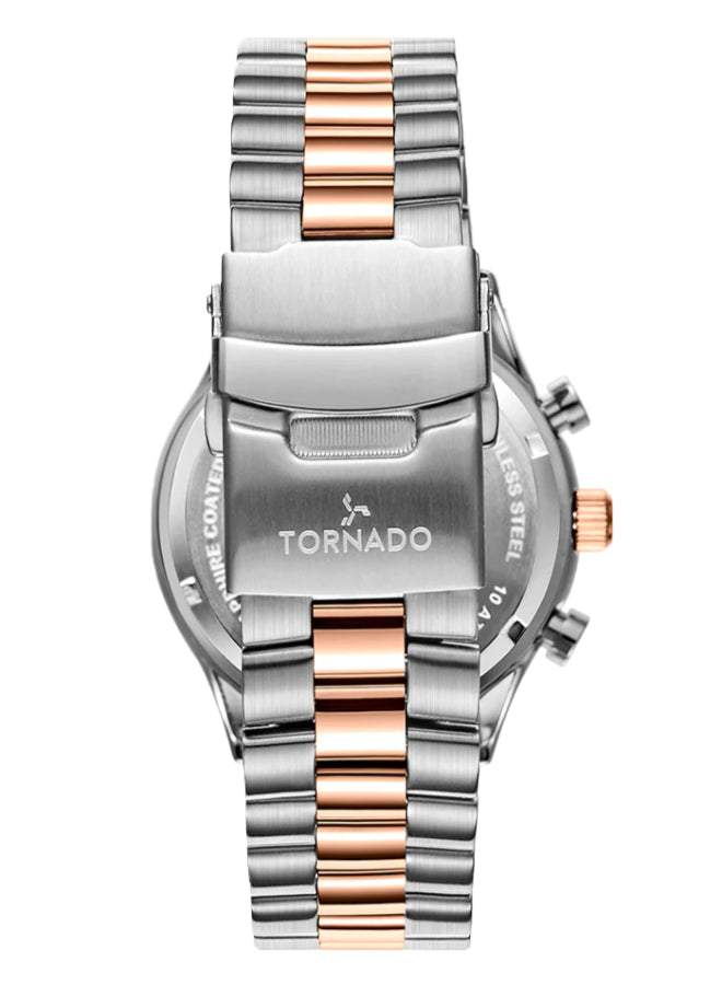 Tornado CELESTIA ELITE Men's Chronograph White Dial Watch - T6106B-KBKW