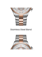 Tornado CELESTIA ELITE Men's Chronograph White Dial Watch - T6106B-KBKW