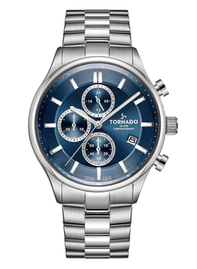 Tornado CELESTIA ELITE Men's Chronograph Blue Dial Watch - T6106B-SBSN