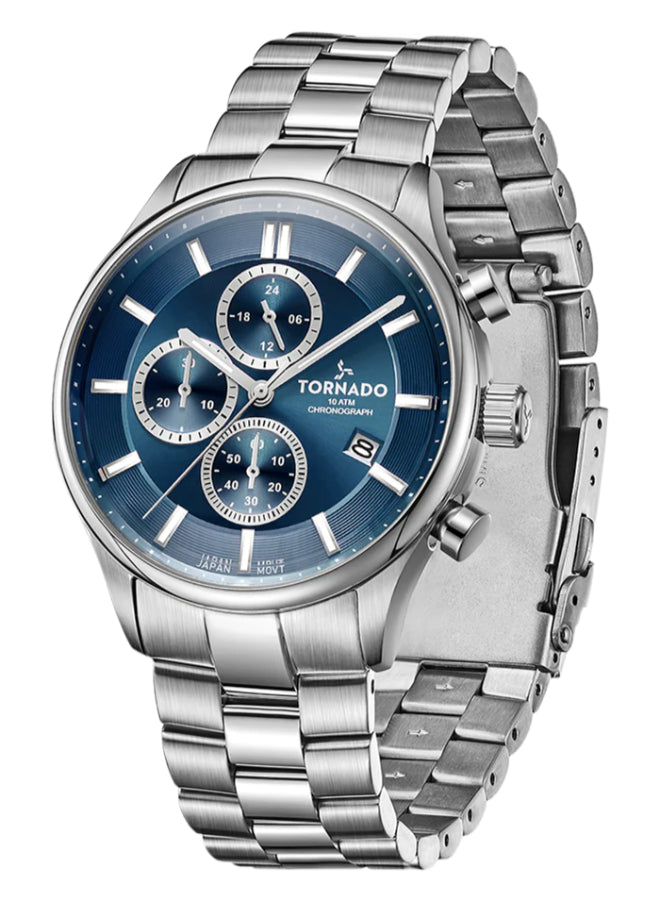 Tornado CELESTIA ELITE Men's Chronograph Blue Dial Watch - T6106B-SBSN