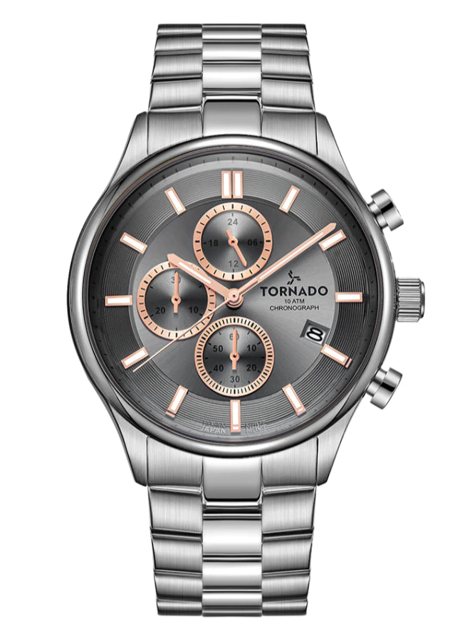 Tornado CELESTIA ELITE Men's Chronograph Grey Dial Watch - T6106B-SBSX