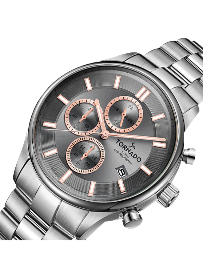 Tornado CELESTIA ELITE Men's Chronograph Grey Dial Watch - T6106B-SBSX