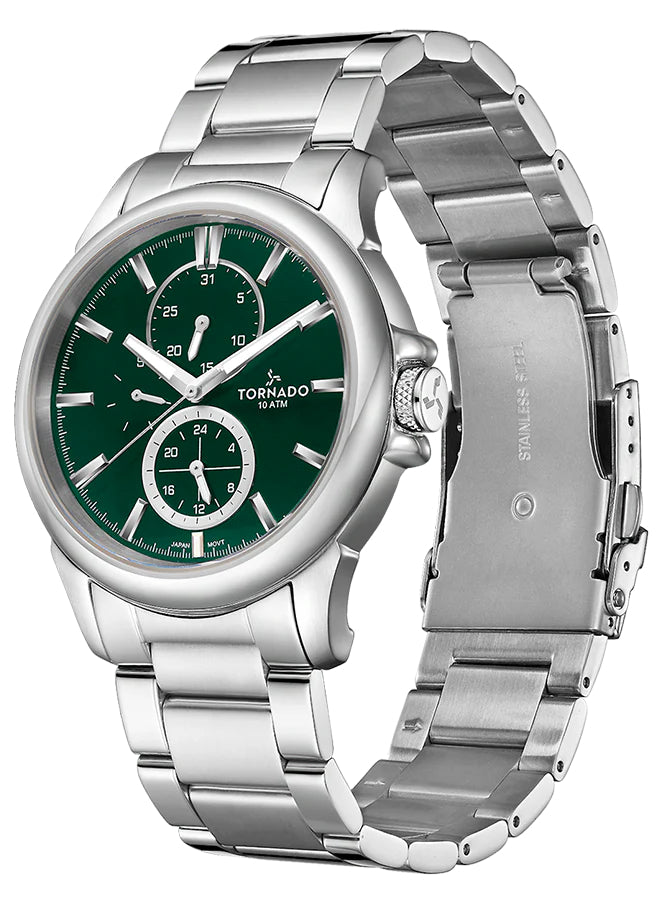 Tornado CELESTIA ELITE Men's Multi Function Green Dial Watch - T6107-SBSH