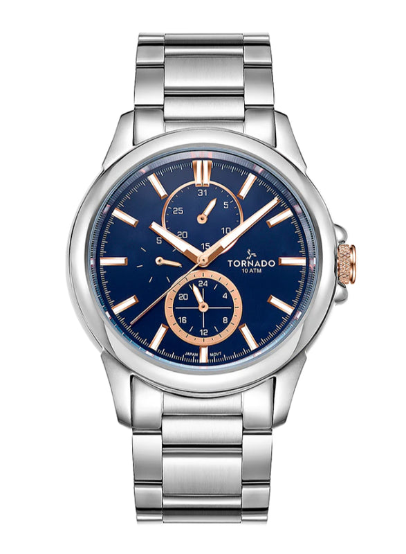 Tornado CELESTIA ELITE Men's Multi Function Blue Dial Watch - T6107-SBSL