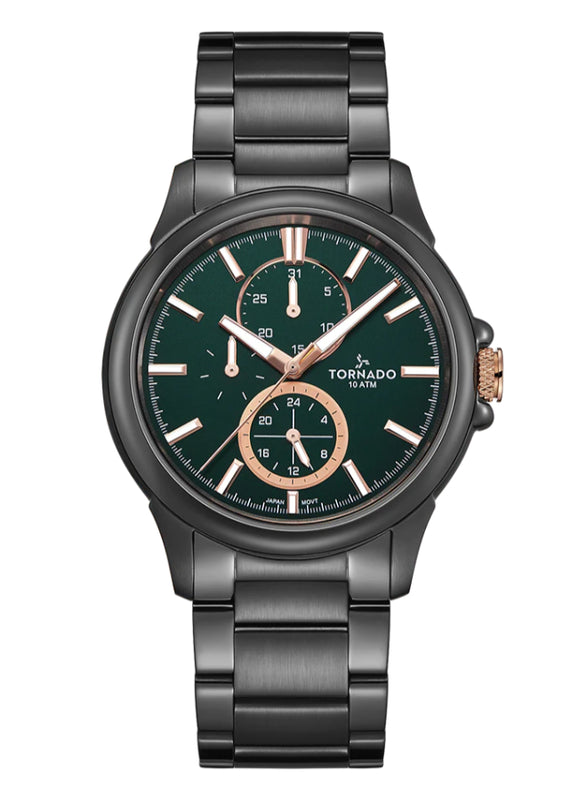 Tornado CELESTIA ELITE Men's Multi Function Green Dial Watch - T6107-XBXHK