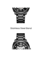 Tornado AUTONOVA Men's Automatic Black Dial Watch - T7316-BBBBW