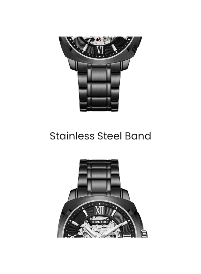 Tornado AUTONOVA Men's Automatic Black Dial Watch - T7316-BBBBW