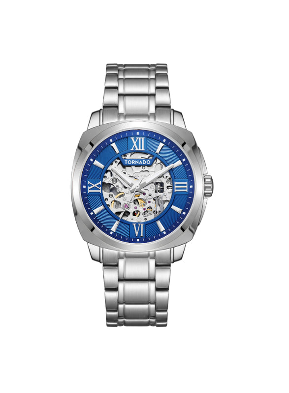 Tornado AUTONOVA Men's Automatic Blue Dial Watch - T7316-SBSNW