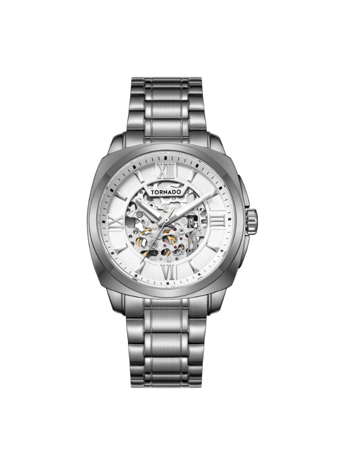 TORNADO AUTONOVA Men's Automatic White Dial Dial Watch - T7316-XBXW