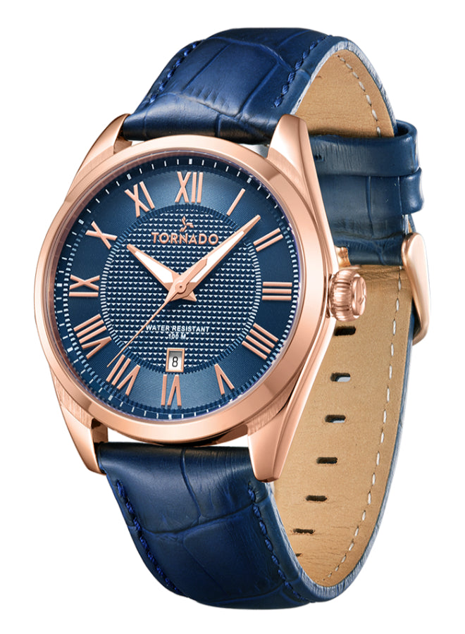 Tornado CLASSIC ANALOG Men's Analog Blue Dial Watch - T8007-RLNN