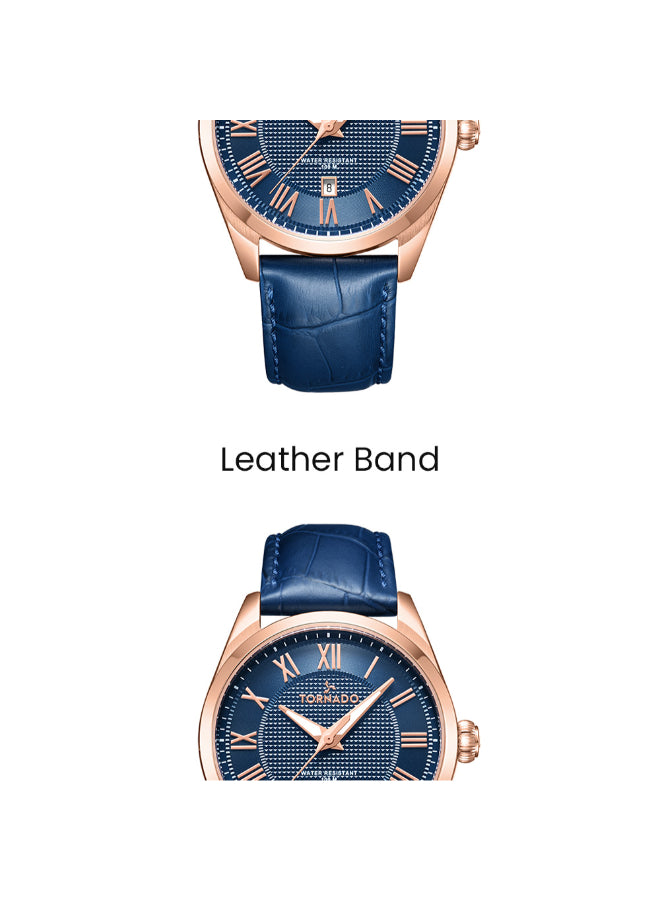 Tornado CLASSIC ANALOG Men's Analog Blue Dial Watch - T8007-RLNN