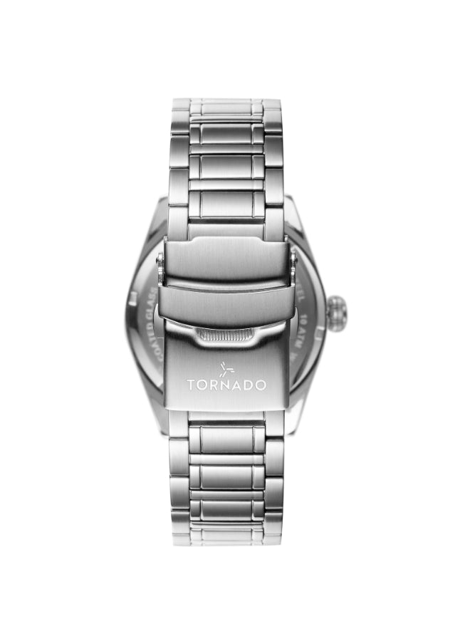 Tornado CLASSIC ANALOG Men's Analog White Dial Watch - T8007-SBSW