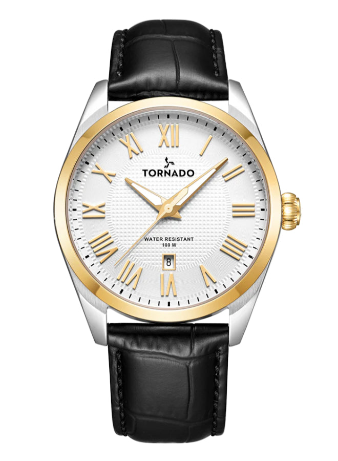 Tornado CLASSIC ANALOG Men's Analog White Dial Watch - T8007-SLBWG