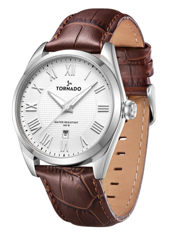 Tornado CLASSIC ANALOG Men's Analog White Dial Watch - T8007-SLDW