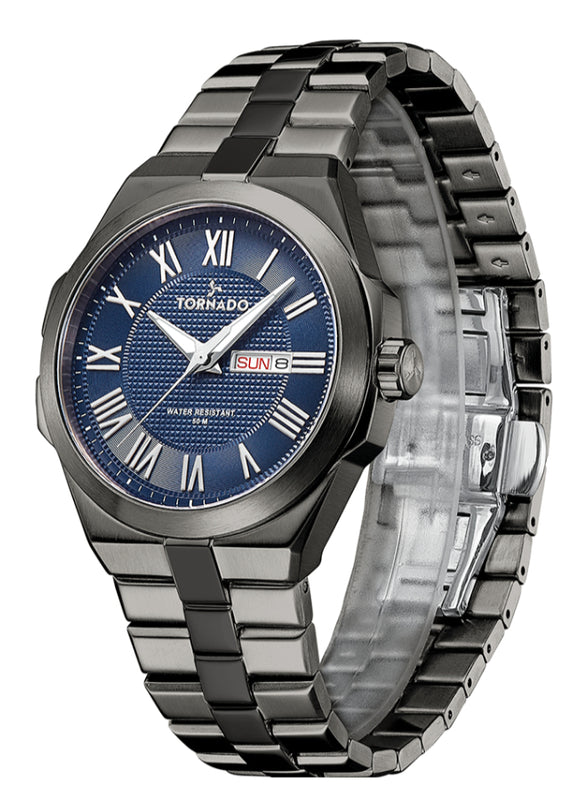 Tornado CLASSIC ANALOG Men's Analog Dark Blue Dial Watch - T8007-XBXN