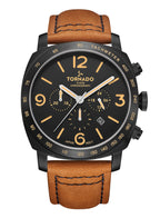 Tornado LUMINA CHRONOSPHERE Men's Chronograph Black Dial Watch - T9102-BLEB