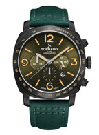 Tornado LUMINA CHRONOSPHERE Men's Chronograph Green Dial Watch - T9102-BLHH