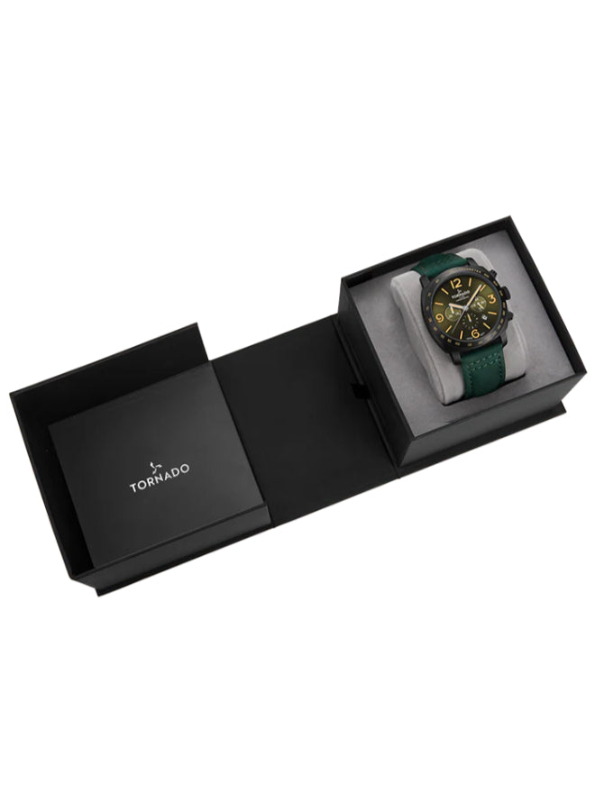 Tornado LUMINA CHRONOSPHERE Men's Chronograph Green Dial Watch - T9102-BLHH