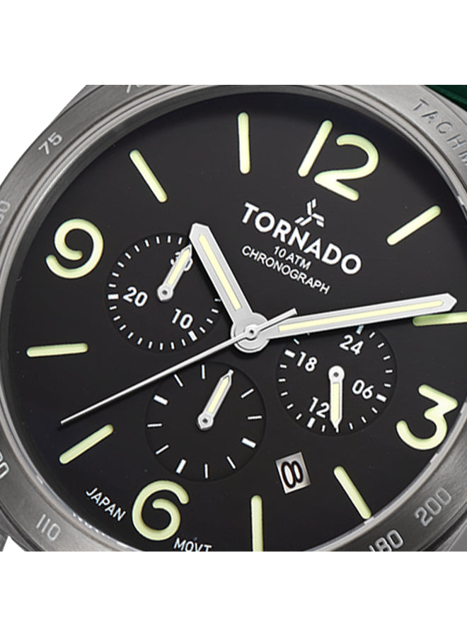 Tornado LUMINA CHRONOSPHERE Men's Chronograph Green Dial Watch - T9102-XSHB