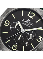Tornado LUMINA CHRONOSPHERE Men's Chronograph Green Dial Watch - T9102-XSHB