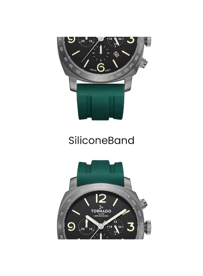 Tornado LUMINA CHRONOSPHERE Men's Chronograph Green Dial Watch - T9102-XSHB