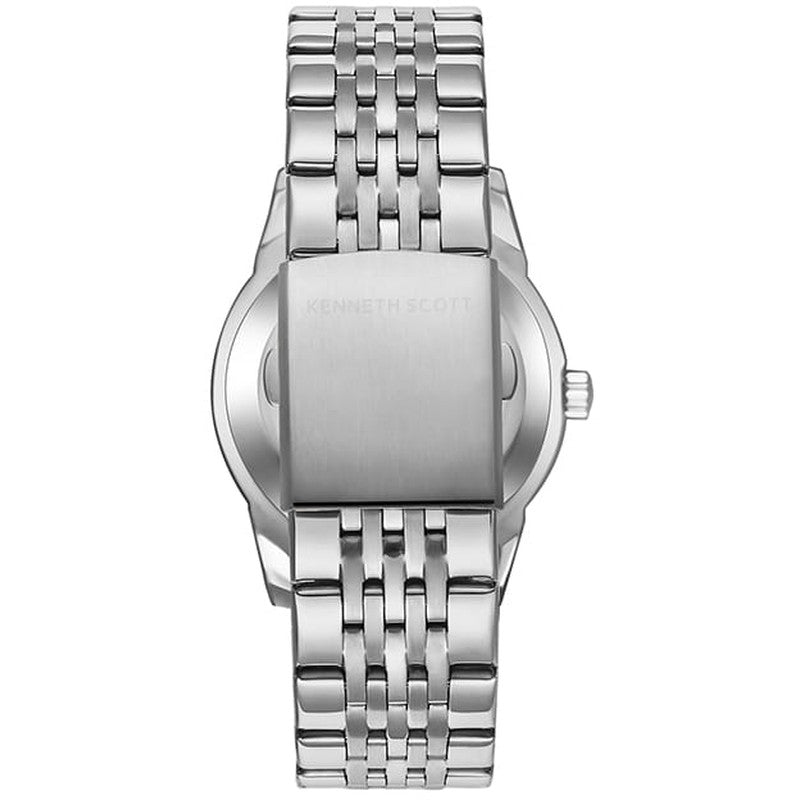Kenneth Scott Men's Analog Black Dial Watch - K23030-SBSB