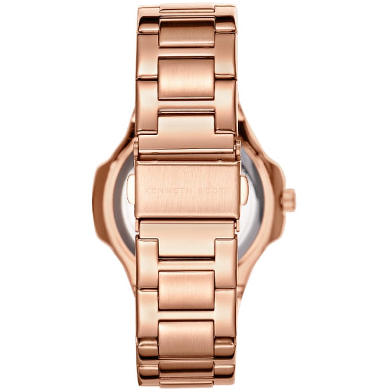 Kenneth Scott Women's Analog Pink Dial Watch - K24507-RBKP
