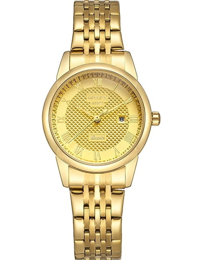 Kenneth Scott Women's Analog Champagne Dial Watch - K23530-GBGC