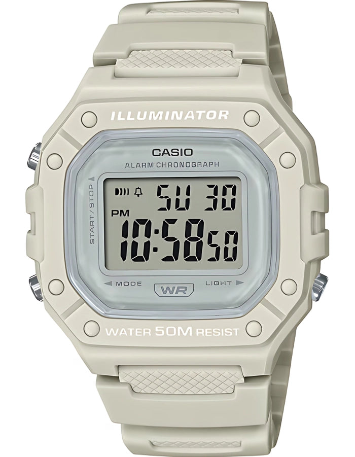 CASIO Unisex's Digital Grey Dial Watch - W-218HC-8AVDF