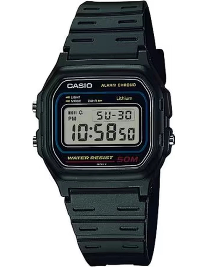 CASIO Mens's Digital Black Dial Watch - W-59-1VQ