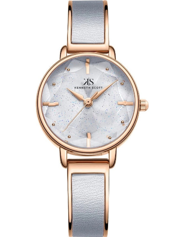 Kenneth Scott Women's Analog Grey Dial Watch - K23503-RBXX