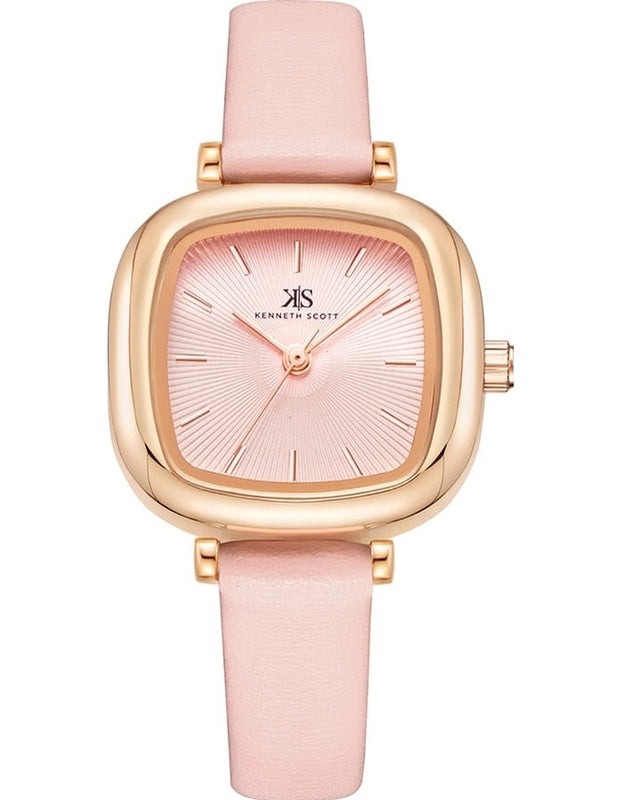Kenneth Scott Women's Analog Pink Dial Watch - K22525-KLPP