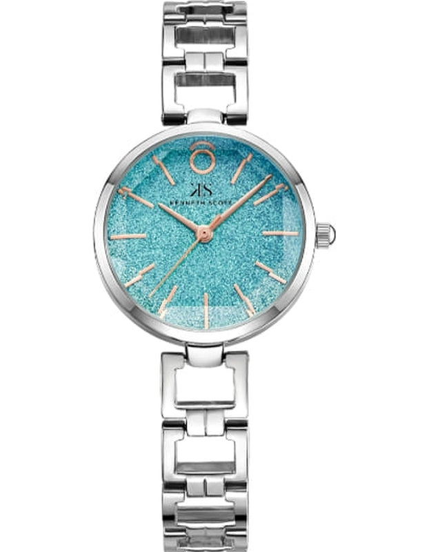 ساعة كينيث سكوت النسائية التناظرية ذات المينا الزرقاء - K23514-SBSL