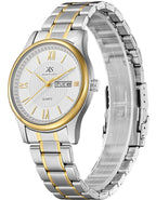Kenneth Scott Men's Analog White Dial Watch - K23029-TBTW