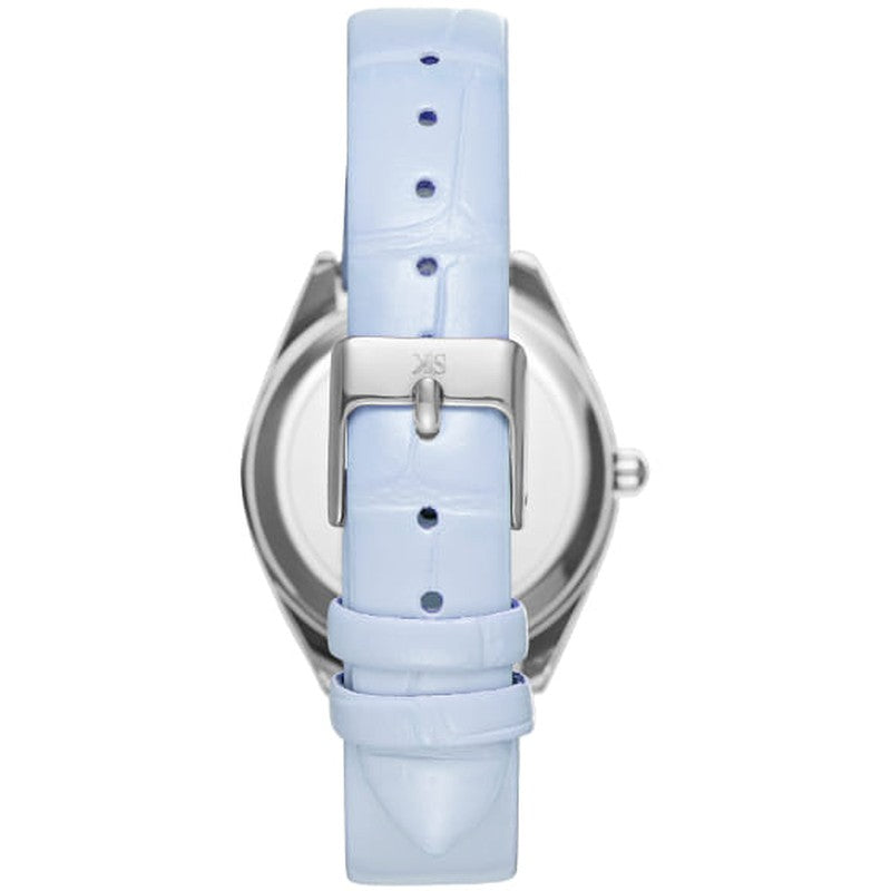 Kenneth Scott Women's Analog Blue Dial Watch - K24508-SLLL