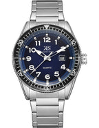 Kenneth Scott Men's Analog Dark Blue Dial Watch - K23028-SBSN