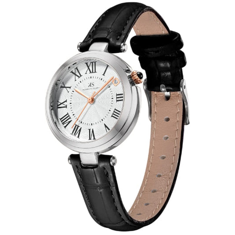 Kenneth Scott Women's Analog White Dial Watch - K24510-SLBW