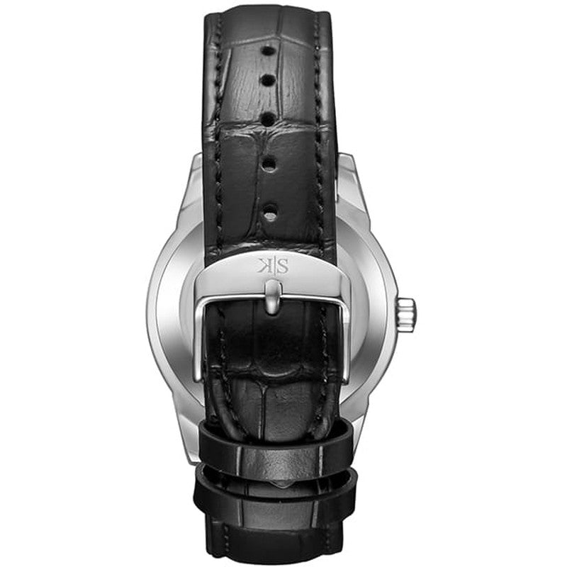 Kenneth Scott Men's Analog White Dial Watch - K23030-SLBW