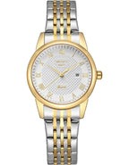 ساعة كينيث سكوت النسائية التناظرية ذات المينا البيضاء - K23530-TBTW