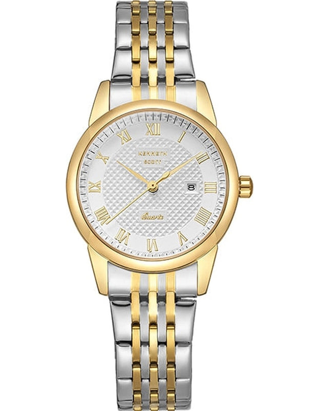 Kenneth Scott Women's Analog White Dial Watch - K23530-TBTW