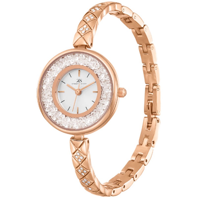 Kenneth Scott Women's Analog Silver Dial Watch - K23515-RBKS