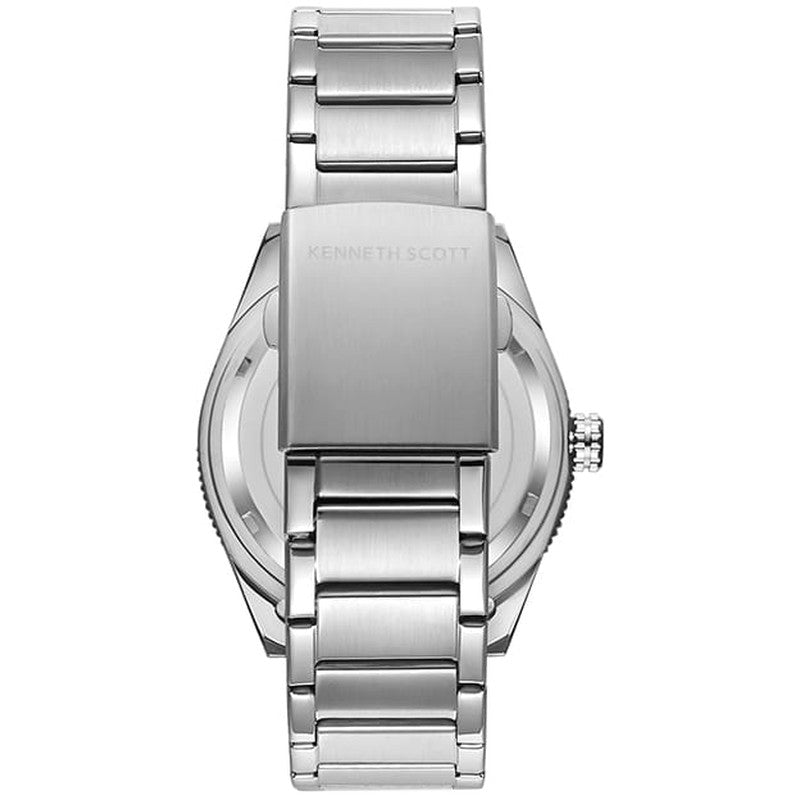 Kenneth Scott Men's Analog Dark Blue Dial Watch - K23028-SBSN