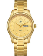 Kenneth Scott Men's Analog Champagne Dial Watch - K23029-GBGC